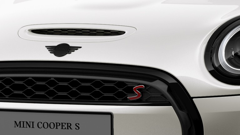 Þriggja dyra MINI Cooper SE – yfirbygging – gljásvartir íhlutir